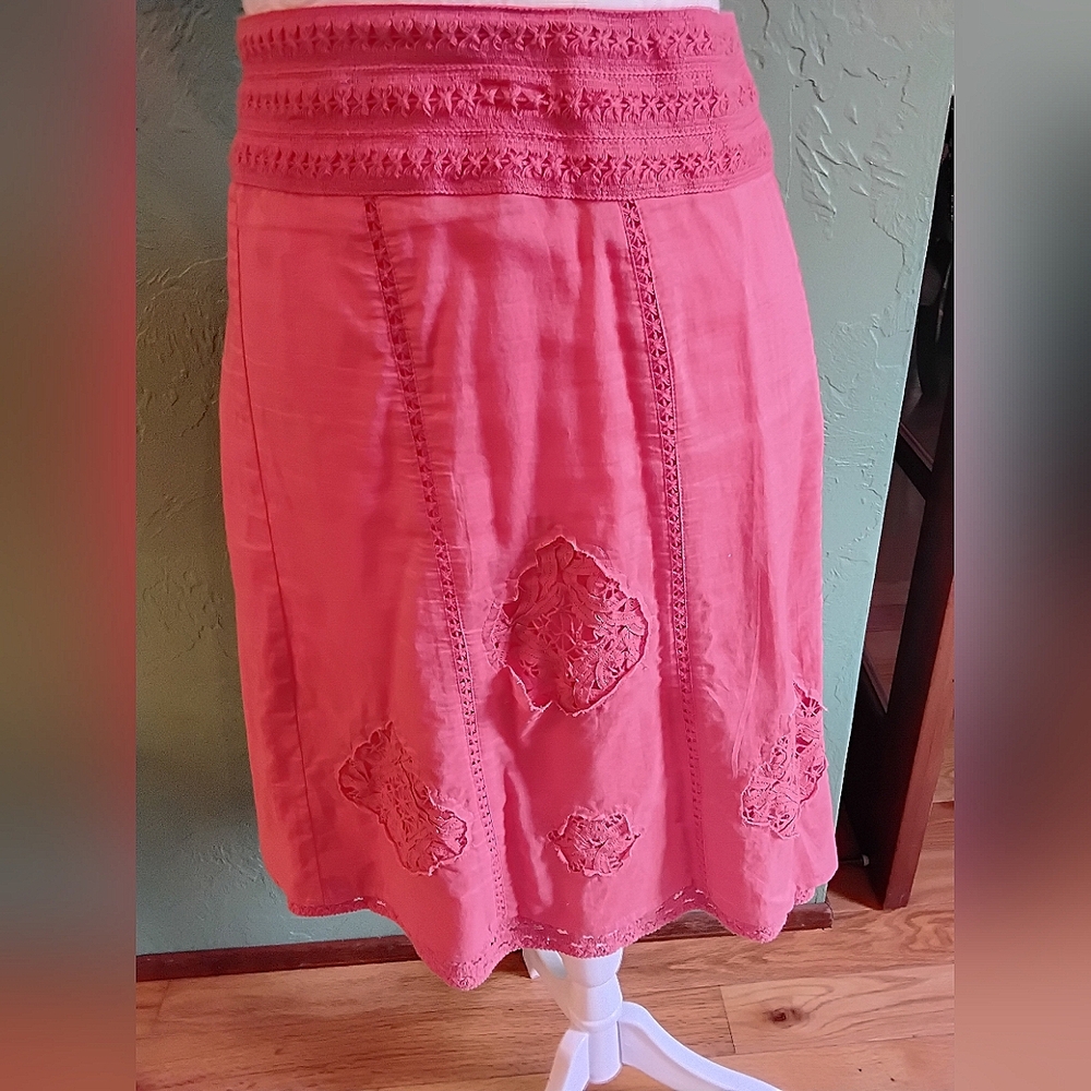 Apt 9 Skirt With Lace Cutouts